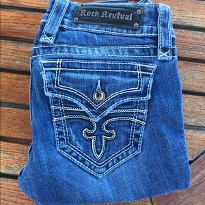 Rock Revival light wash bootcut jeans